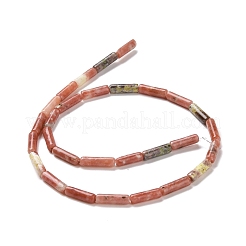 天然梅の花ジャスパー ビーズ 連売り  コラム  13x4mm  穴：1.4mm  約28~32個/連  15.63''（39.7センチメートル）&nbsp;G-F247-54