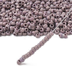 トーホー 6/0ラウンドビーズ  日本製シードビーズ  （412f）紫の不透明なレインボーマット  4mm  穴：1.5mm  約168個/10g&nbsp;X-SEED-TR06-0412F