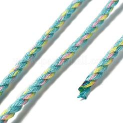 12m 3本撚りポリエステル綿コード  ダークターコイズ  2.5mm  約13.12ヤード（12m）/ロール&nbsp;OCOR-V001-A04