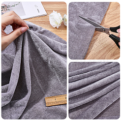 Diyの工芸品のためのポリエステル生地  服飾材料  濃いグレー  1680x1mm&nbsp;DIY-WH20011-67G