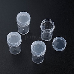 プラスチックビーズ収納ケース  コラム  透明  2.7x4.8cm&nbsp;CON-N012-10