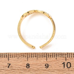女性用304ステンレススチール製オープンカフリングセット  「お母さん」と「ナザールボンジュウ」の文字が入ったハート  ゴールドカラー  11.5~14.5mm  17~17.5mm  約3個/セット&nbsp;SA-CBABC0E-07G