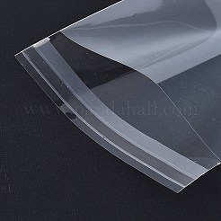 レクタングルセロハンのOPP袋  吊り下げ穴付きトップセルフシールバッグ  透明  12.1x9x0.01cm  穴：7mm  インナーサイズ：7.5x9センチメートル&nbsp;OPC-F005-02A