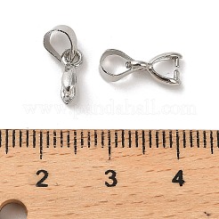ベイルにスナップメッキ真鍮ラック  長持ちメッキ  鉛フリー＆カドミウムフリー  プラチナ  11.5mm  穴：3.5mm&nbsp;KK-R211-04P