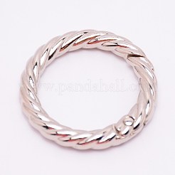亜鉛合金スプリングゲートリング  Oリング  プラチナ  35x5mm  内径：25mm&nbsp;PALLOY-WH0081-51B-04