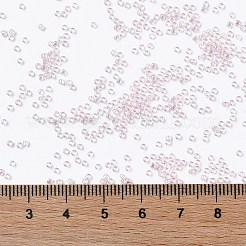 トーホー 15/0ラウンドビーズ  日本製シードビーズ  （171l）染めた淡いピンクの透明な虹  1.5mm  穴：0.7mm  約2400個/8g&nbsp;LS-X-SEED-TR15-0171L
