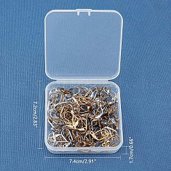 ゴールドカラー  18x10mm  穴：2mm  120個/箱&nbsp;KK-FH0001-16