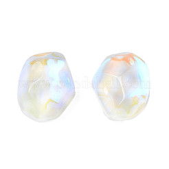 ガラスラインストーンカボション  ネイルアートの装飾の付属品  ナゲット  クリスタル  10x8x3.5mm&nbsp;MRMJ-N029-07-10