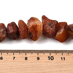 天然石カーネリアンビーズ連売り  原石  ナゲット  7~25x8~24.5x5~16mm  穴：0.9~1mm  約14~28個/連  7.48''~8.43''（19~21.4センチメートル）&nbsp;G-I283-F09