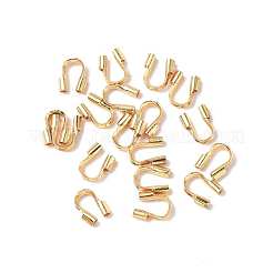 304 外科用ステンレス鋼ワイヤーガーディアンおよびプロテクター  18KGP本金メッキ  穴：0.7mm  5x4~4.5x1.4mm&nbsp;STAS-H176-02A-G