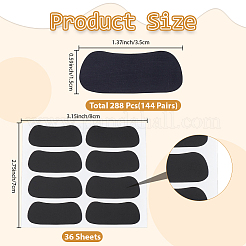 PVC粘着白紙ラベル用紙  長方形  ブラック  69x80x0.2mm&nbsp;DIY-WH20081-064A