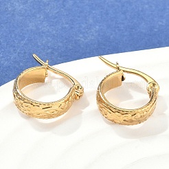 金メッキ 304 ステンレススチール フープピアス  16x5x14mm  ピン：1x0.5mm&nbsp;X-EJEW-E158-21G