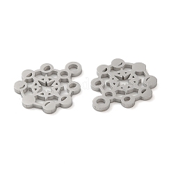 変色しない304ステンレススチールチャーム  レーザー切断  惑星のチャーム  ステンレス鋼色  14x12x1mm  穴：1.6mm&nbsp;STAS-J042-02P