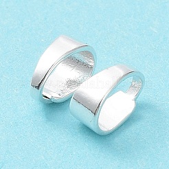 真鍮製バチカン  カドミウムフリー＆鉛フリー  925銀メッキ  7x5x3mm&nbsp;KK-R149-08A-S