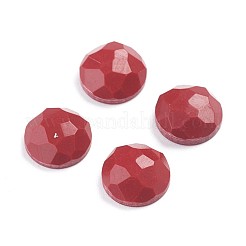 天然＆合成混合石カボション  半円/ドーム  多面カット  7~8x3.5mm&nbsp;G-F680-G