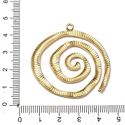 304ステンレスペンダント  渦のチャーム  ゴールドカラー  42x41x2mm  穴：2.5mm&nbsp;STAS-P395-05G