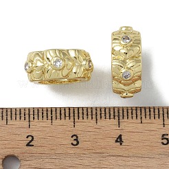 ラックメッキ真鍮製ビーズ  大穴ビーズ  長持ちメッキ  鉛フリー＆カドミウムフリー  18KGP本金メッキ  16.5x6.5mm  穴：6.5mm&nbsp;KK-A220-25H-G