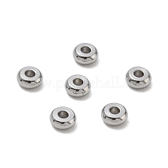 304ステンレス製スペーサービーズ  ロンデル  ステンレス鋼色  4x1.8mm  穴：1.4mm  約250個/袋&nbsp;SA-CBAF1D5-26P-D