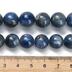 天然石カヤナイトビーズ連売り  ラウンド  グレードAB  11~12.5mm  穴：1mm  約34~37個/連  15.87''~16.02''（40.3~40.7センチメートル）&nbsp;G-H335-B06-12mm