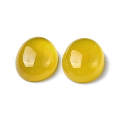 天然黄色の瑪瑙のカボション  オーバル  16x12x5mm&nbsp;G-A029-01-07