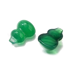ナチュラルグリーンオニキス瑪瑙キャビネット  染めて加熱したもの  ひょうたん形  17x12x6mm&nbsp;G-Q018-01E