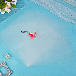 透明PVCシート  正方形  透明  300x300x0.2mm&nbsp;FIND-WH0366-127C