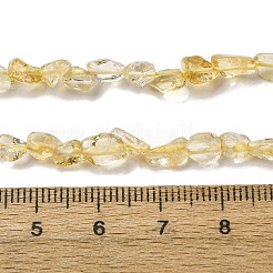 グレードAA天然シトリンビーズ連売り  ナゲット  5~9x4~6x3~4.5mm  穴：0.7mm  約75~89個/連  15.35''（39cm）〜15.94''（40.5cm）&nbsp;G-I389-A16