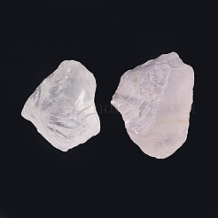 天然石ローズクォーツビーズ  ナゲット  穴なし/ドリルなし  10~41x15~30x12~22mm&nbsp;G-S320-10