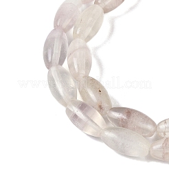 天然石蛍石ビーズ連売り  オーバル  12x6mm  穴：0.9mm  約33~34個/連  15.55''~15.94''（39.5~40.5センチメートル）&nbsp;G-K362-I11-06