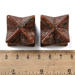 天然ゴマ碧玉ビーズ  穴なし/ドリルなし  メルカバスター  25x25x25mm&nbsp;G-A206-01B-59