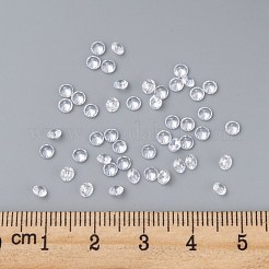キュービックジルコニアカボション  グレードA  多面カット  ダイヤモンド  透明  3x2mm&nbsp;ZIRC-M002-3mm-007
