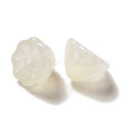ツートンアクリルビーズ  蓮の実  レモンシフォン  7.5x10.5x10.5mm  穴：1.2mm  約1282個/500g&nbsp;OACR-H039-01D