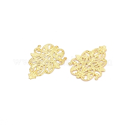 アイアンフィリグリー会員リンク  エッチングされた金属装飾  葉  ゴールドカラー  47.5x35x0.5mm&nbsp;IFIN-N011-07G
