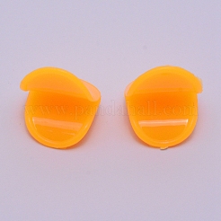 プラスチック製の人形の口  人形作り用  オレンジ  25x20x20mm&nbsp;AJEW-WH0129-34