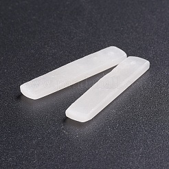 天然亜セレン酸ペンダント  ジュエリー作りのための  長方形  48~48.5x10~10.5x4~4.5mm  穴：1mm&nbsp;G-G827-05G