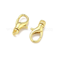 真鍮カニカン  長持ちメッキ  ラックめっき  ゴールドカラー  15.5x8.5x2.5mm  穴：1.6mm&nbsp;KK-G557-06B-G