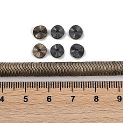 電気めっき合成非磁性ヘマタイト ビーズ 連売り  ウェーブディスク  ミックスカラー  6x1.5mm  穴：1mm  約330個/連  15.75''（40センチメートル）&nbsp;G-H020-M01-A
