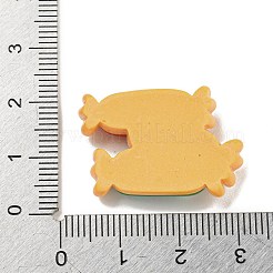 クリスマステーマの不透明樹脂デコデンカボション  キャンディ  19x28x6mm&nbsp;CRES-B022-05D