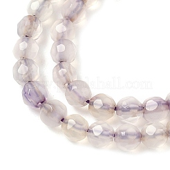 天然石瑪瑙ビーズ連売り  多面カット  ラウンド  染め＆加熱  アザミ  4mm  穴：0.8mm  約88~94個/連  14.5インチ&nbsp;G-H302-A01-09