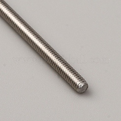 304ステンレス鋼全ねじ長ネジ  アンカーボルト用のネジ付きロッドスタッド  クランプ  ステンレス鋼色  250x4mm&nbsp;FIND-WH20033-051P-A