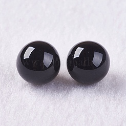ナチュラルブラックオニキスビーズ  宝石の球  ドリルなし/穴なし  染め＆加熱  ラウンド  10mm&nbsp;G-K275-32-10mm