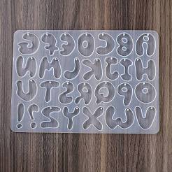 DIYペンダントシリコンモールド  レジンキャストペンダントモールド  UVレジン用  エポキシ樹脂ジュエリー作り  ホワイト  文字L  180x275x7.5mm&nbsp;LS-DIY-S047-03B
