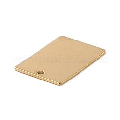 イオンプレーティング(IP) 201ステンレスペンダント  長方形  18KGP本金メッキ  30x20x1mm  穴：2.6mm&nbsp;LS-STAS-Z038-01G-C