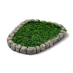 樹脂芝生ディスプレイ装飾  マイクロランドスケープガーデンの装飾  グリーン  48x37.5x5mm&nbsp;RESI-G070-03J