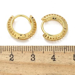 三角真鍮フープピアス  ラックめっき  長持ちメッキ  鉛フリー＆カドミウムフリー  18KGP本金メッキ  13x4mm&nbsp;EJEW-F359-10G-04