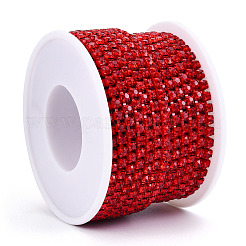 電気泳動鉄ラインストーンストラスチェーン  ラインストーンカップチェーン  スプールで  ライトシャム  ss12  3~3.2mm  約10ヤード/ロール&nbsp;CHC-Q009-SS12-B07