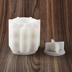 DIYキャンドルシリコンモールド  香りのよいキャンドル作りに  コラム  ホワイト  9.4x11.5cm&nbsp;DIY-M054-03