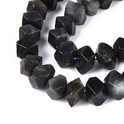 天然ラルビカイトビーズ連売り  ナゲット  多面カット  7~8x10~14x10~14mm  穴：1mm  約25~28個/連  7.48~7.87''（19~20センチメートル）&nbsp;G-N327-05-28