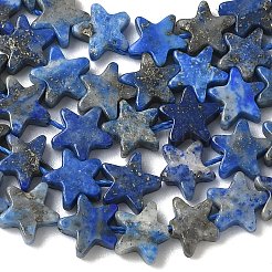 天然石ラピスラズリビーズ連売り  スター  6x6x2mm  穴：0.7mm  約72個/連  14.96''（38センチメートル）&nbsp;G-F817-A03-01