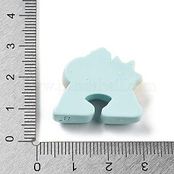 不透明樹脂とプラスチックカボション  ユニコーン  猫の形  21x26x8.5mm&nbsp;RESI-K029-01E